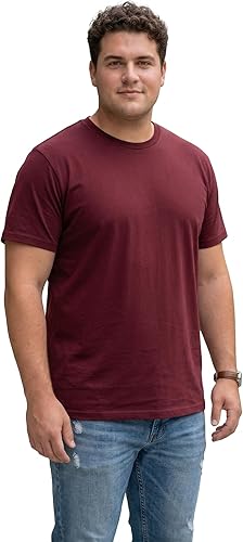 تيشرت بيزك قطن سادة رجالي مقاسات خاصة كبيرة | مريح وعصري أساسي لكل يوم مقاسات 4XL - 5XL - 6XL