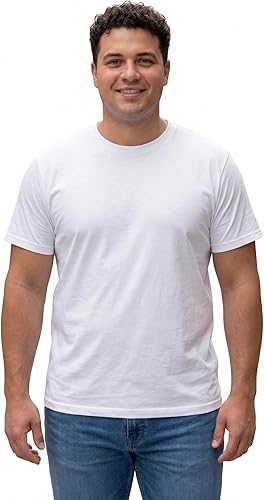 تيشرت بيزك قطن سادة رجالي مقاسات خاصة كبيرة | مريح وعصري أساسي لكل يوم مقاسات 4XL - 5XL - 6XL