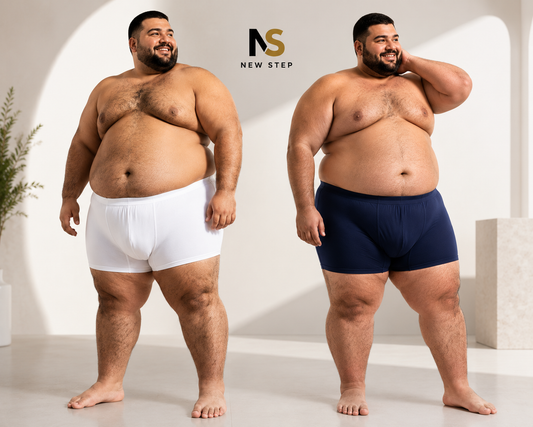 عرض 2بوكسر قطن رجالي كحلي وابيض